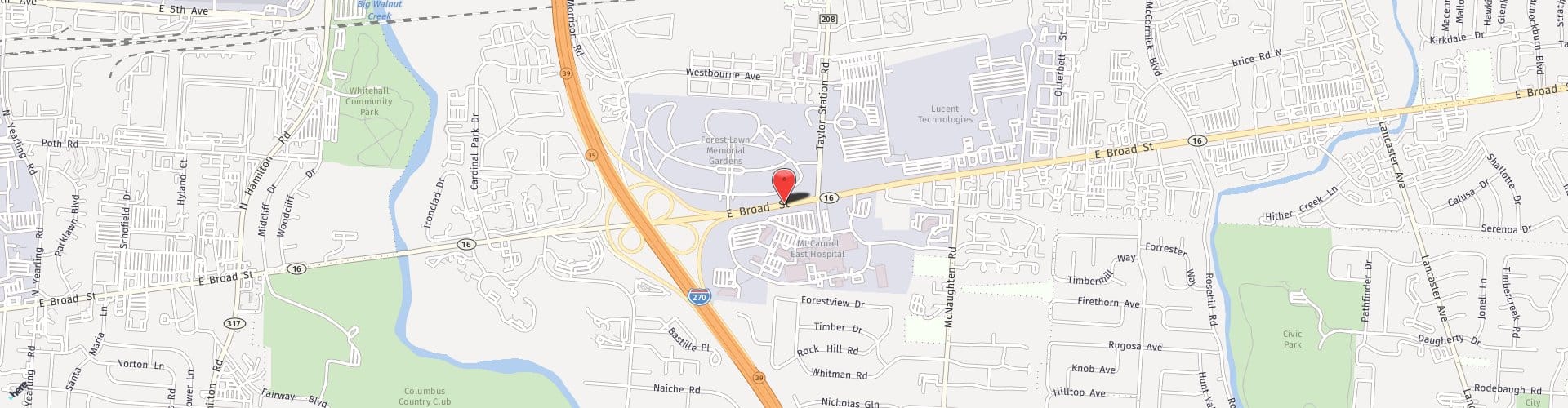 Location Map: 5965 E. Broad Street Columbus, OH 43213