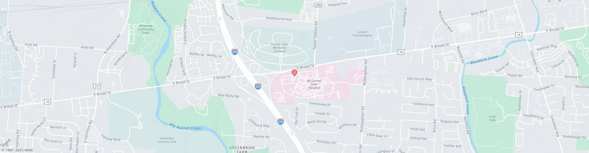 Location Map: 5965 E. Broad Street Columbus, OH 43213
